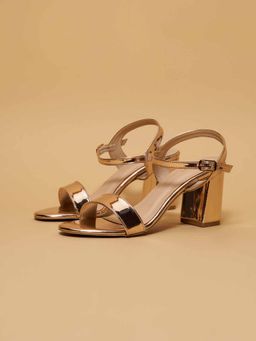 ERIDANI - Selma Metallic Sandal Heels