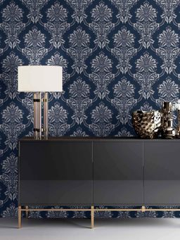 Excel - Wallpaper Alexanderstone In Blue Floral Damask