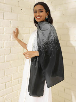 Fabindia - Grey Silk Stole