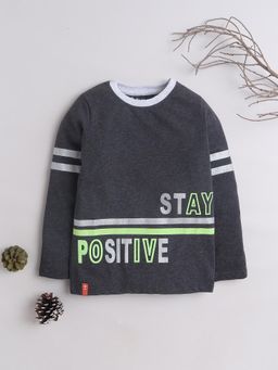 3PIN - Boys Cotton Graphic Round Neck Tshirt