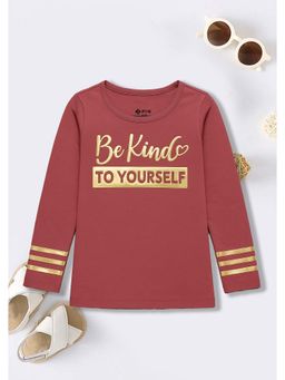 3PIN - Girls Cotton Graphic Round Neck Tshirt