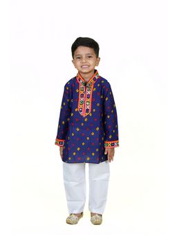 Banjara India - Blue Bandhani Printed Kurta and Pyjama