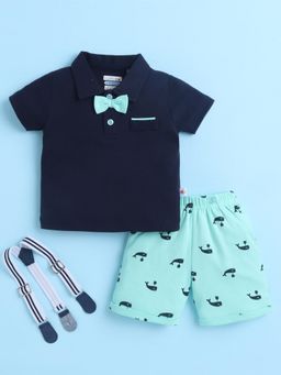 Bumzee - Boys T-Shirt Short and Bow with Suspender