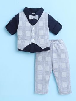Bumzee - Boys Shirt Waistcoat and Pant with Bow