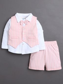 Bumzee - Boys Shirt Waistcoat and Short with Bow