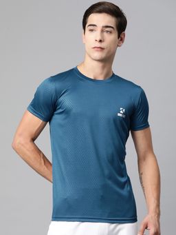 Tom Burg - Printed Men Round Neck T-Shirt Teal