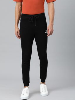 Tom Burg - Men Black Solid Slim Fit Joggers