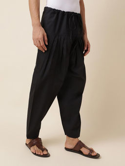 Fabindia - Black Cotton Regular Fit Salwar