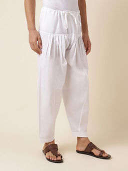 Fabindia - White Cotton Full Length Salwar