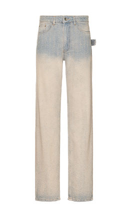 FLANEUR - Faded Tweed Denim Jeans
