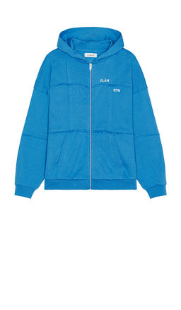 FLANEUR - Cut & Sew Zip-Up Hoodie