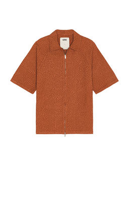 OAS - Terracotta Turleo Zack Full Zip Shirt