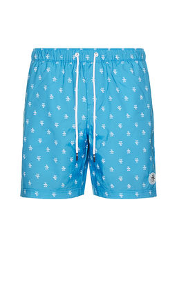 Original Penguin - 7 Volley All Over Print Re-Pete Swim Trunk