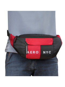 Aeropostale - Carlin Unisex Polyster Crossbody Bags & Cases - Red & Black