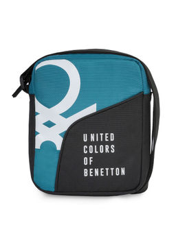 United Colors of Benetton - Aquino Unisex Polyster Crossbody Bags & Cases - Grey & Black