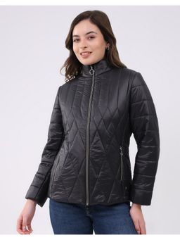 Monte Carlo - Black High Neck Full Sleeve Puffer Jacket