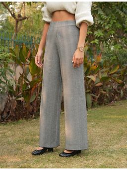 Golden Mirror Fashion - Premium Woolen High Rise Black Pant