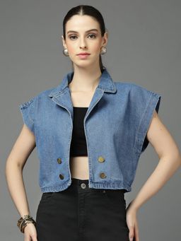 Style Quotient - Blue Denim Shrug