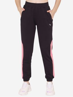 Bonjour - Black Cotton Relaxed Fit Joggers