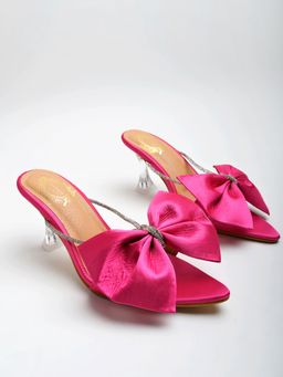 Shoetopia - Stylish Western Embellished Pink Heels