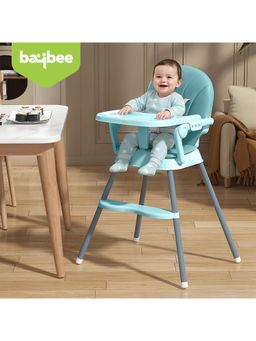 BAYBEE - Turquoise 3-In-1 Convertible High Chair For Baby (18-24 Months)