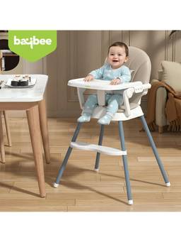 BAYBEE - Yellow 3-In-1 Convertible High Chair For Baby (18-24 Months)