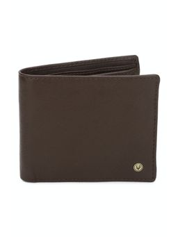 Allen Solly - Men Brown Solid Genuine Leather Wallet