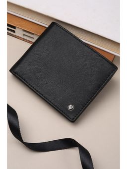 Allen Solly - Men Black Solid Leather Wallet