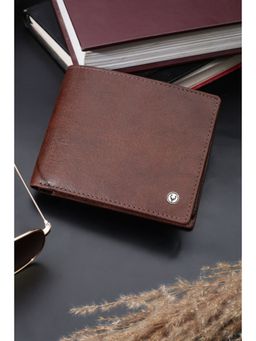 Allen Solly - Men Brown Solid Leather Wallet