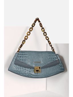 Van Heusen - Women Blue Textured Casual Shoulder Bag