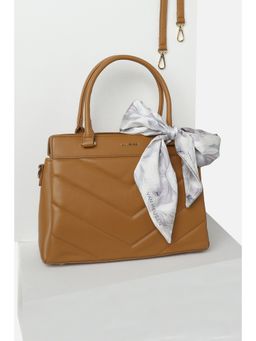 Van Heusen - Women Mustard Solid Casual Handbag