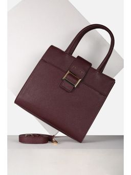 Van Heusen - Women Maroon Solid Casual Sling Bag