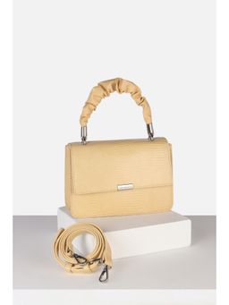 Van Heusen - Women Beige Textured Casual Sling Bag