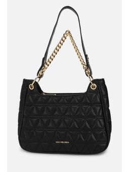 Van Heusen - Women Black Solid Casual Shoulder Bag