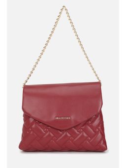 Van Heusen - Women Maroon Solid Sling Bag