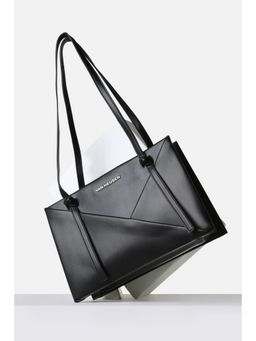 Van Heusen - Women Black Solid Casual Shoulder Bag