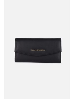 Van Heusen - Women Black Solid Casual Wallets