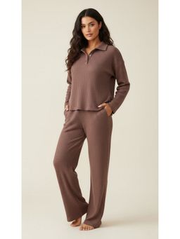 WINEBERRY - Women Burgundy Co-Ord Set