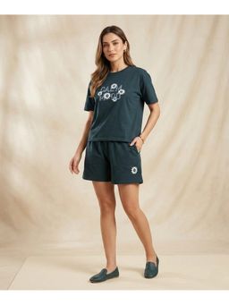 WINEBERRY - Women Navy Blue Printed Co-Ord Set