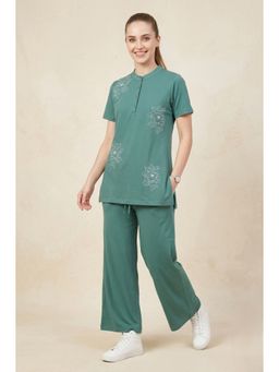 WINEBERRY - Women Green Printed Co-Ord Set
