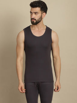 Aerowarm - Men's Charcoal Cotton Sleeveless Thermal Top