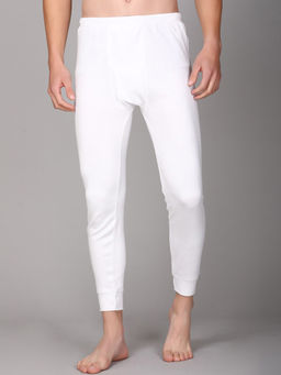 Aerowarm - Men's White Cotton Textured Thermal Pant