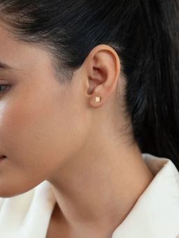 Ornate Jewels - 10K Gold 0.40 Carat Octagon Lab Grown Diamond Solitaire Stud Earrings