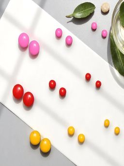 Accessher - Chic Multicolour Earrings - Trendy Gift For Girls (Pack of 3)