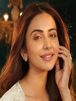 Accessher - Silver-Tone Yellow Crystal Drop Earrings