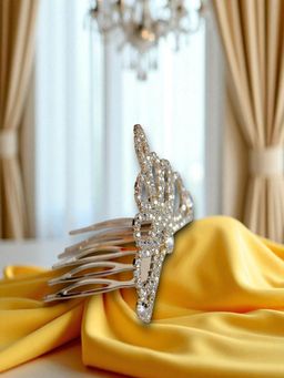 Accessher - Gold Crystal Princess Tiara Crown