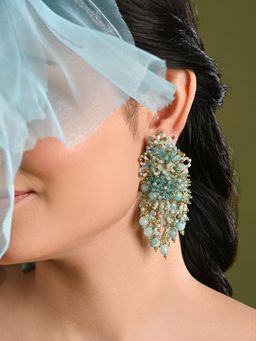 House of D'oro - Gold Plated Mehendi Jewellery Long Earrings