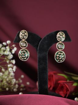 Swan Jewels - Sonal Polki Emerald Drop Earrings