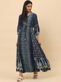Biba - Indigo Flared Kurta