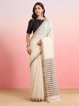 Fabindia - Natural Cotton Silk Blend Maheshwari Saree